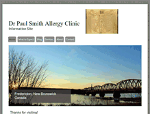 Tablet Screenshot of drpaulsmithallergyclinic.com